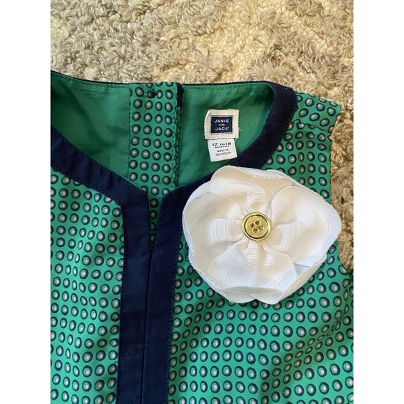 Girls Bundle 2 Dresses Outfits Janie And Jack Baby 12 24 18 Months Church - Picture 5 of 10